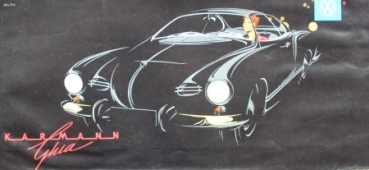 Volkswagen Karmann-Ghia 1200 Coupe Modelprogram 1957 Reuters drawings Carbrochure (9509)